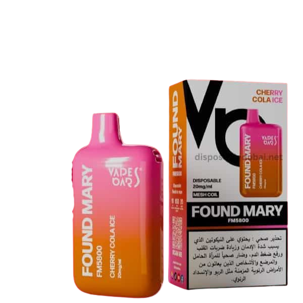Vapes Bar Found Mary 5800 Puffs: The Best Disposable Vape in Dubai cherry cola ice