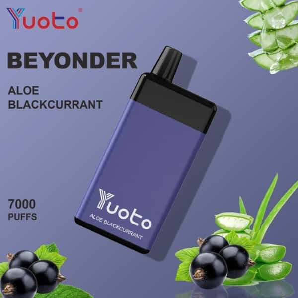 Yuoto Beyonder 7000 Puffs : The Best Diposable Vape in Dubai aloe blackcurrant