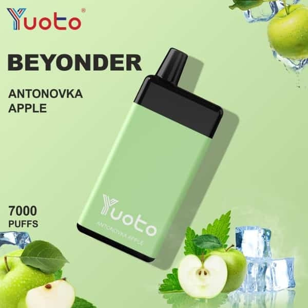 Yuoto Beyonder 7000 Puffs : The Best Diposable Vape in Dubai antonovka apple