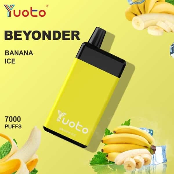 Yuoto Beyonder 7000 Puffs : The Best Diposable Vape in Dubai banana ice