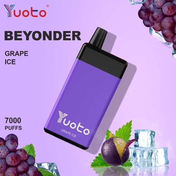 Yuoto Beyonder 7000 Puffs : The Best Diposable Vape in Dubai grape ice