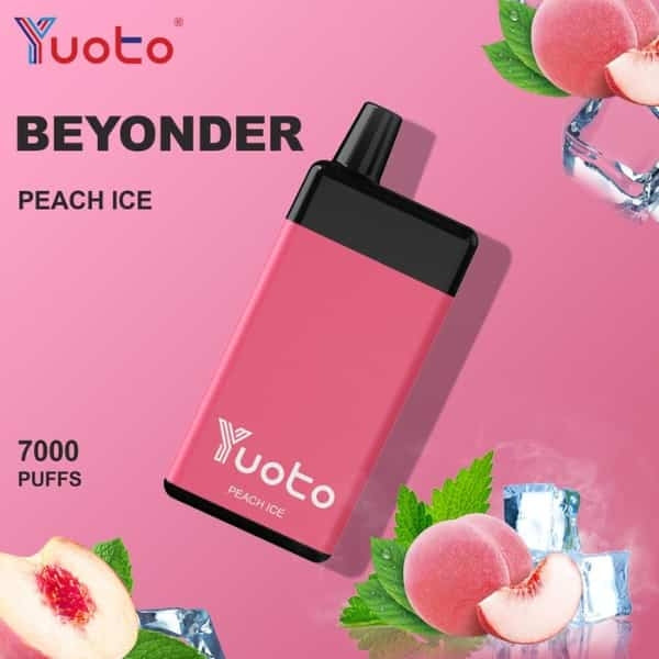 Yuoto Beyonder 7000 Puffs : The Best Diposable Vape in Dubai peach ice