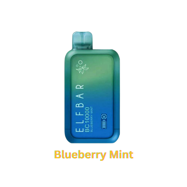 Elf Bar 10000 Puffs Disposable Vape 5% Nicotine blueberry mint