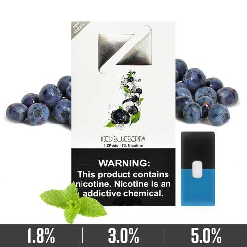 Iced Blueberry Ziip Pods for Juul Devices