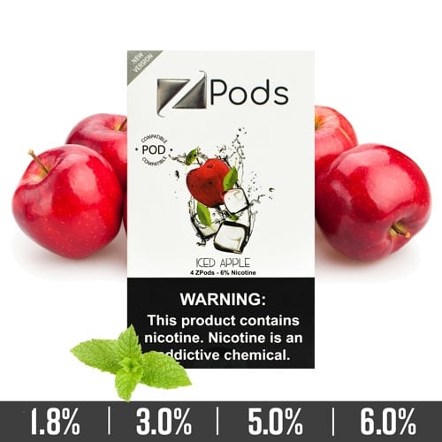 Iced Apple Ziip Pods for Juul Devices