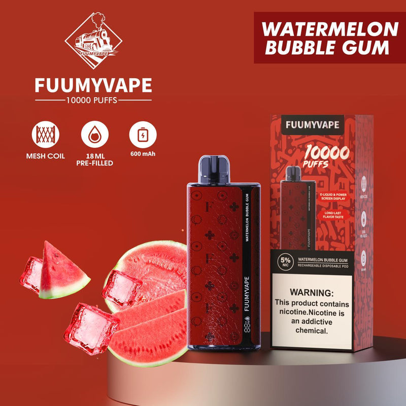 FuumyVape 10000 Puffs Disposable WATERMELON BUBBLE GUM