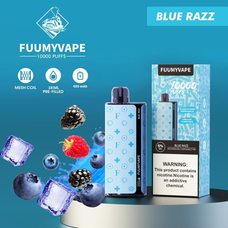 FuumyVape 10000 Puffs Disposable BLUE RAZZ