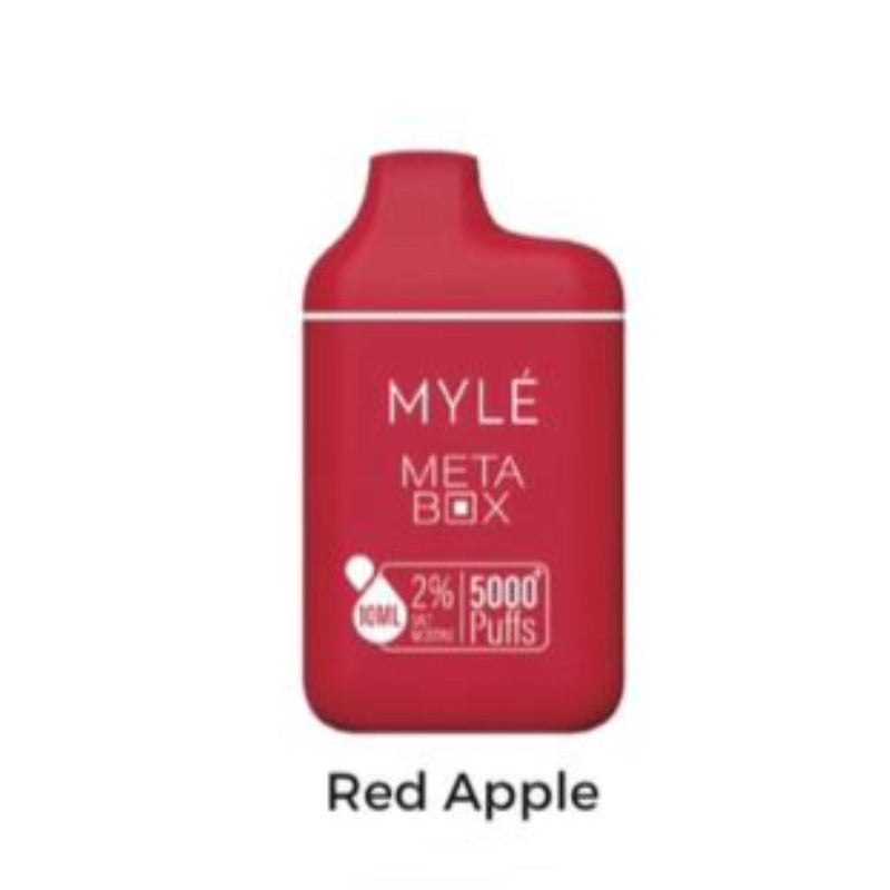 MYLE META BOX 5000 PUFFS RED APPLE