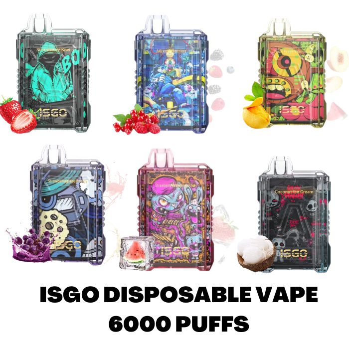 ISGO DISPOSABLE VAPE 6000 PUFFS IN UAE