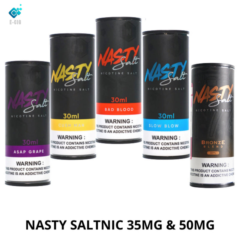 NASTY SALT NICOTINE E-LIQUID ALL FLAVORS 35MG & 50MG