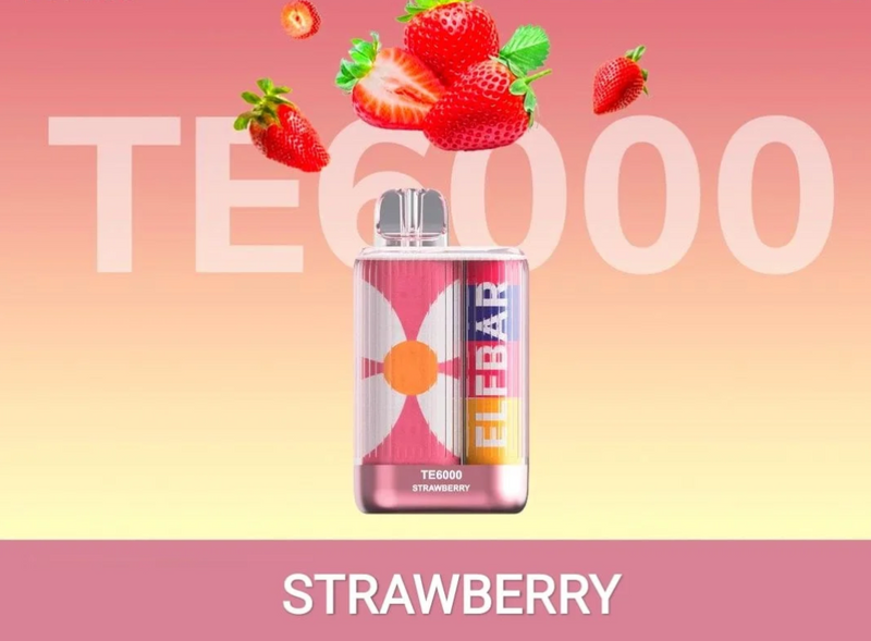 ELF BAR TE6000 DISPOSABLE VAPE IN DUBAI strawberry 