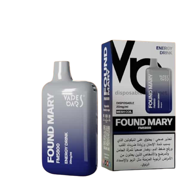 Vapes Bar Found Mary 5800 Puffs: The Best Disposable Vape in Dubai energy Drink