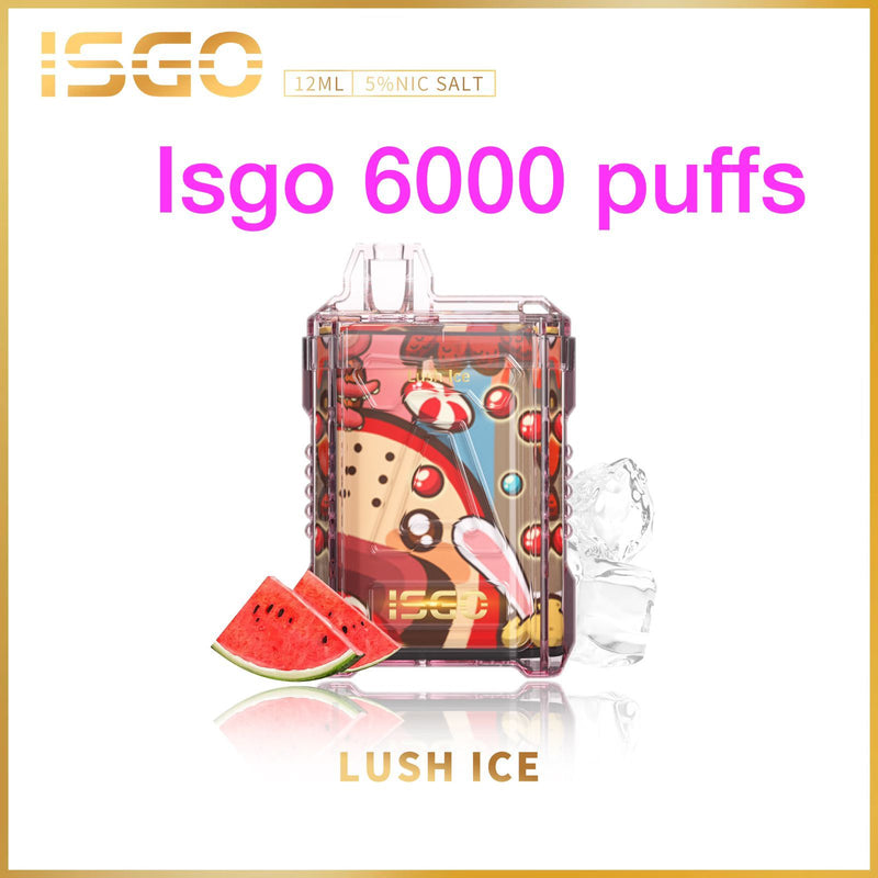 ISGO DISPOSABLE VAPE 6000 PUFFS LUSH ICE