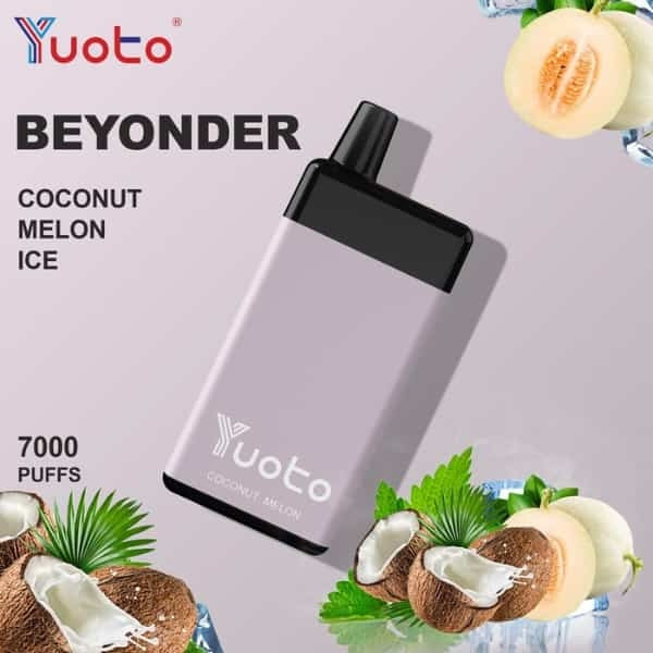 Yuoto Beyonder 7000 Puffs : The Best Diposable Vape in Dubai coconut meon ice