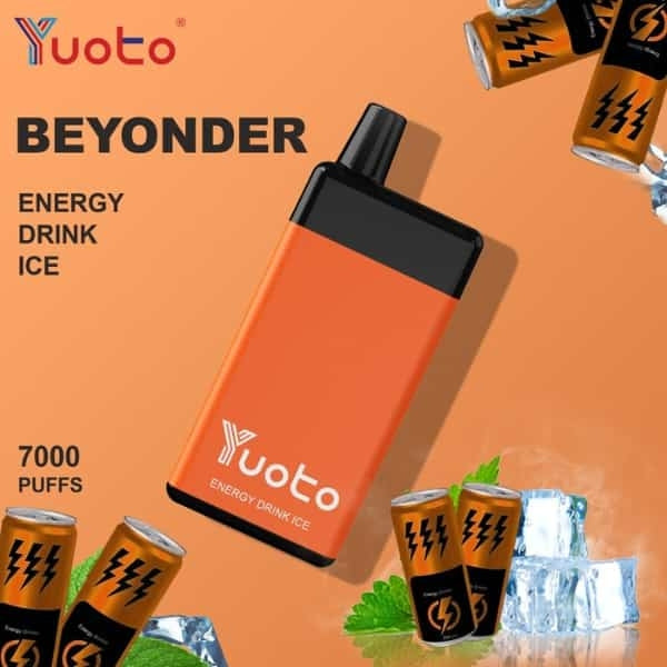 Yuoto Beyonder 7000 Puffs : The Best Diposable Vape in Dubai energey drink ice