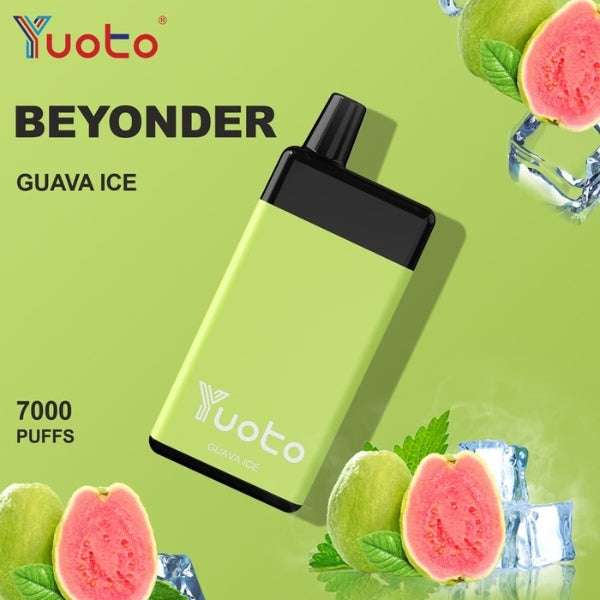 Yuoto Beyonder 7000 Puffs : The Best Diposable Vape in Dubai guava ice