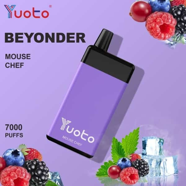 Yuoto Beyonder 7000 Puffs : The Best Diposable Vape in Dubai mouse chef