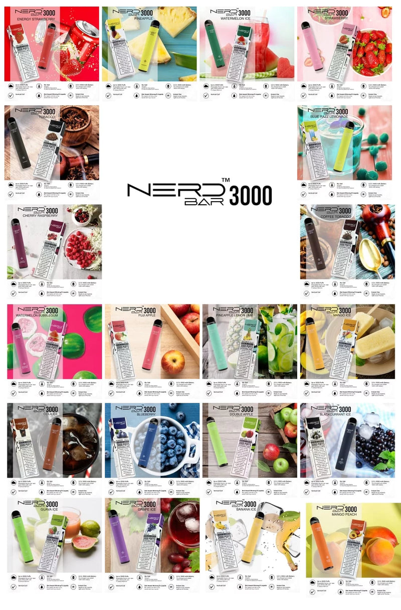 NERD™ BAR 3000 PUFFS IN UAE