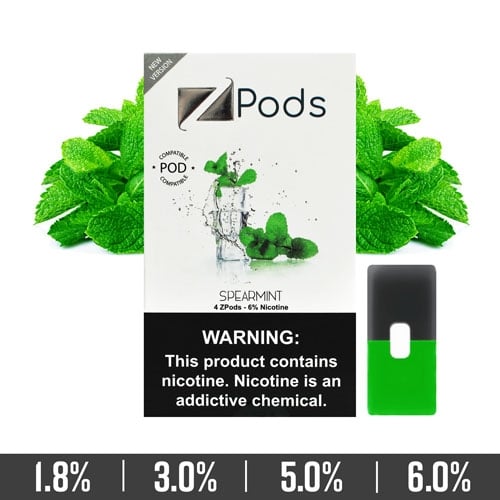 Spearmint Iced Ziip Pods for Juul Devices