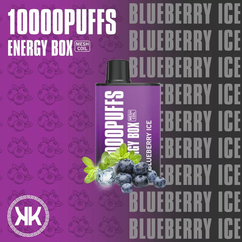 KK Energy Box 10000 Puffs BLUEBERRY ICE