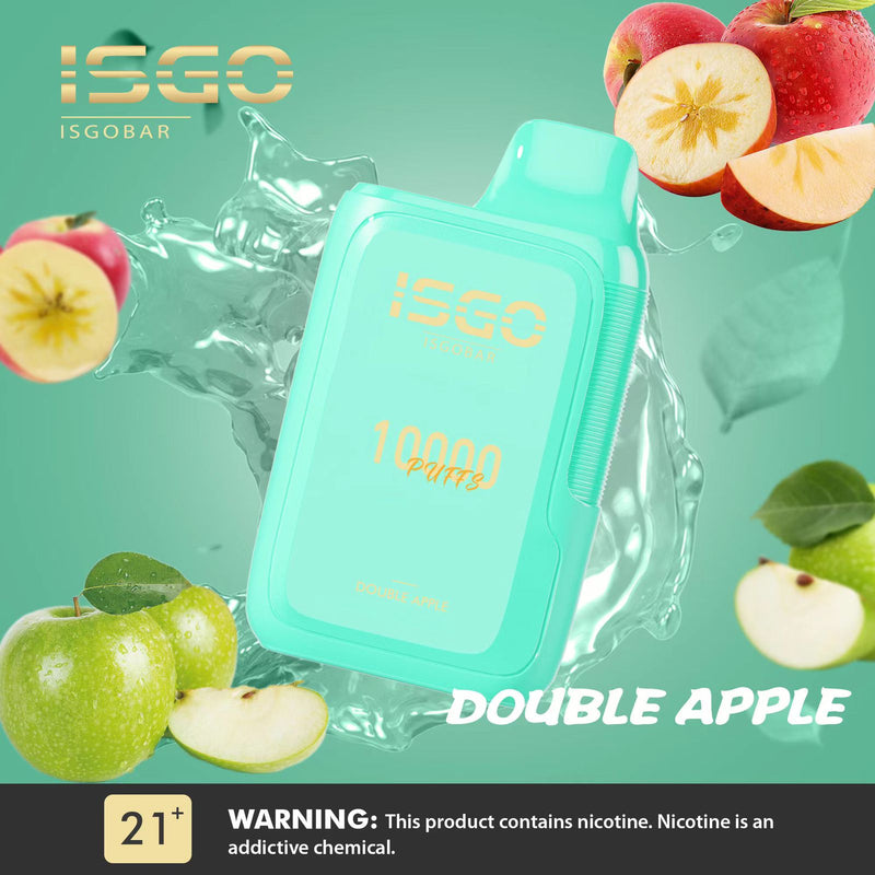 ISGO BAR DISPOSABLE 10000 Puffs DOUBLE APPLE