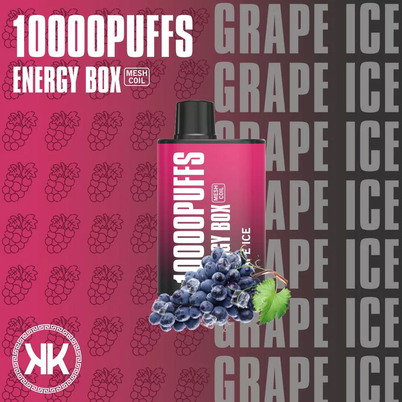 KK Energy Box 10000 Puffs GRAPE ICE
