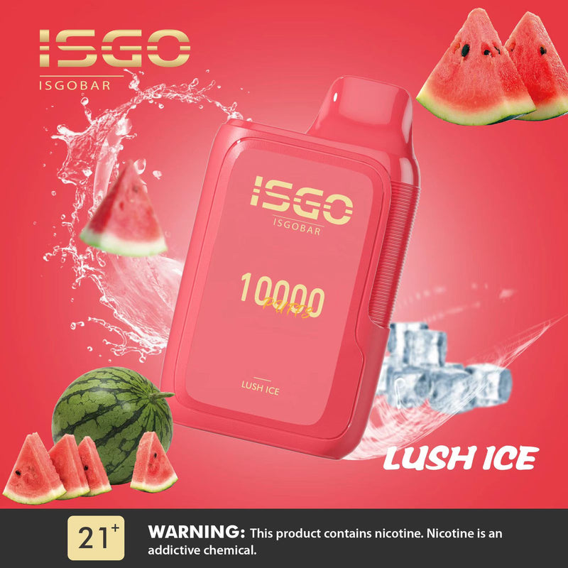 ISGO BAR DISPOSABLE 10000 Puffs LUSH ICE