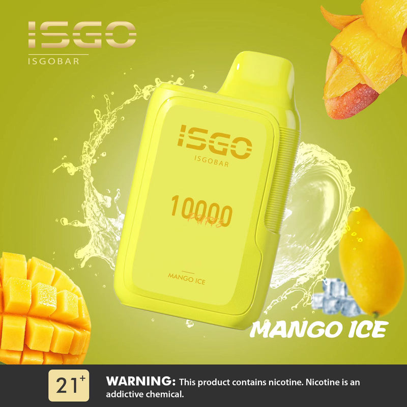 ISGO BAR DISPOSABLE 10000 Puffs MANGO ICE