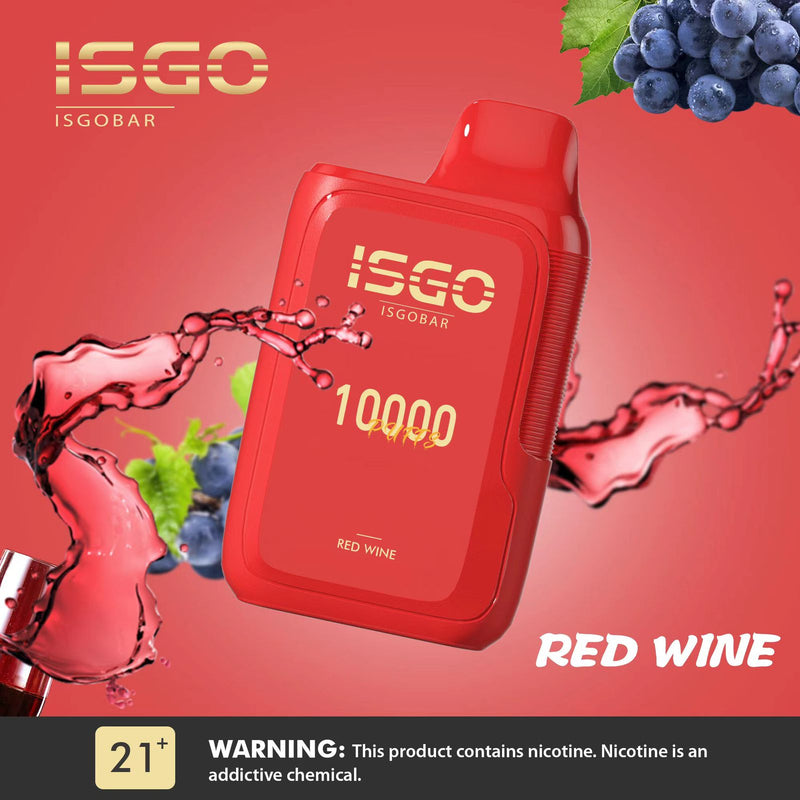 ISGO BAR DISPOSABLE 10000 Puffs RED WINE