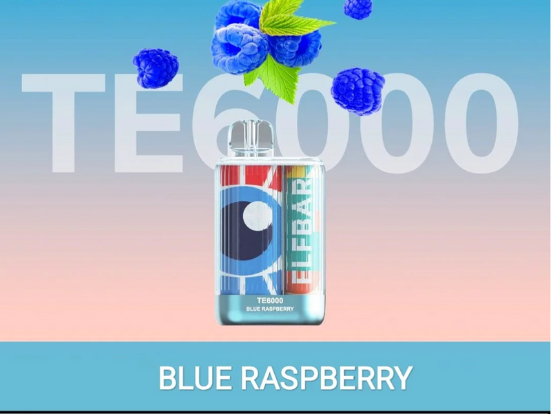ELF BAR TE6000 DISPOSABLE VAPE IN DUBAI blue raspberry