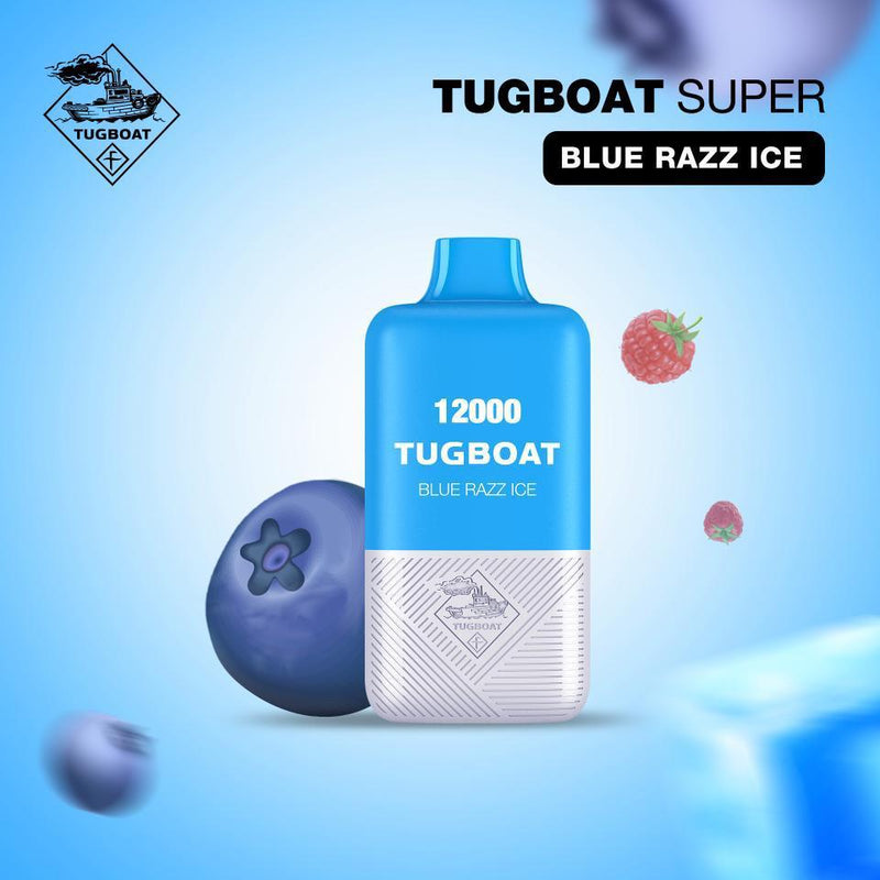 TUGBOAT SUPER 12000 PUFFS DISPOSABLE UAE blue razz ice