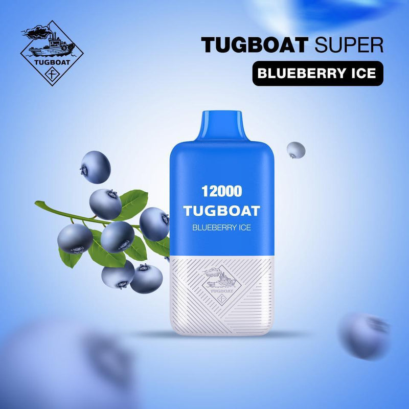 TUGBOAT SUPER 12000 PUFFS DISPOSABLE UAE blueberry ice
