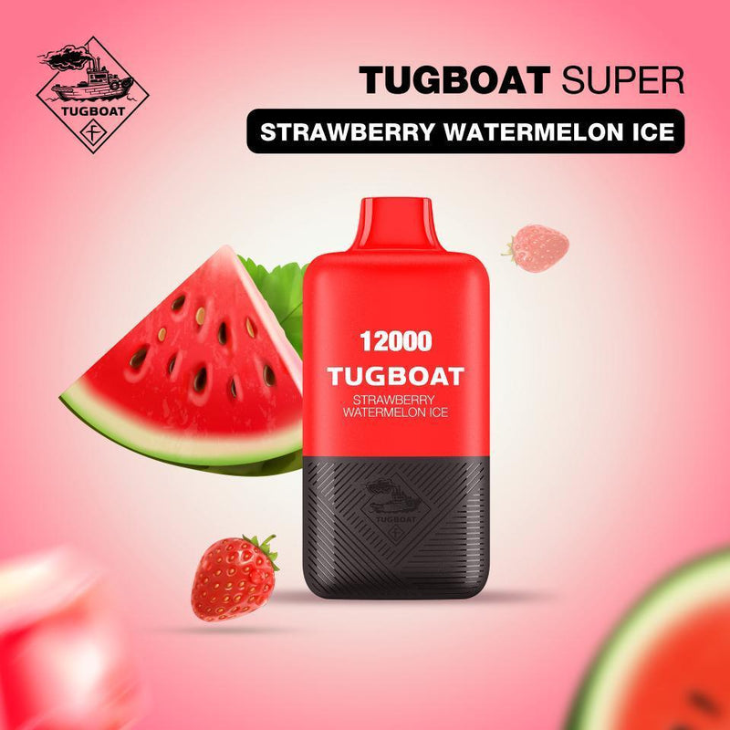 TUGBOAT SUPER 12000 PUFFS DISPOSABLE UAE strawberry watermelon ice