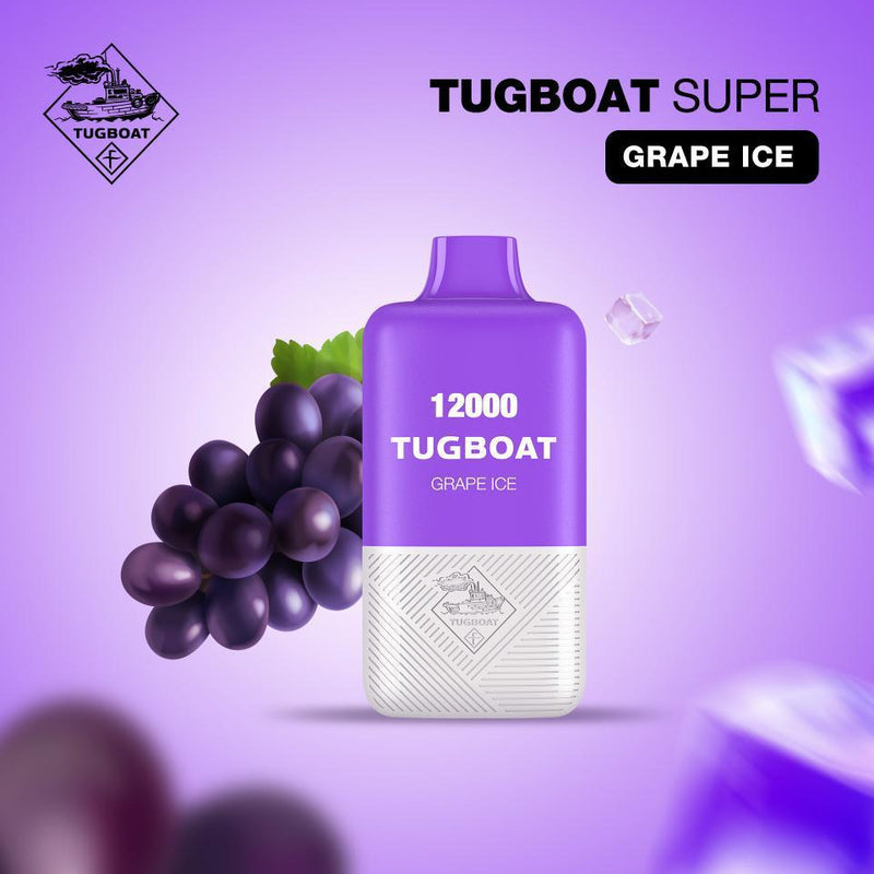 TUGBOAT SUPER 12000 PUFFS DISPOSABLE UAE grape ice