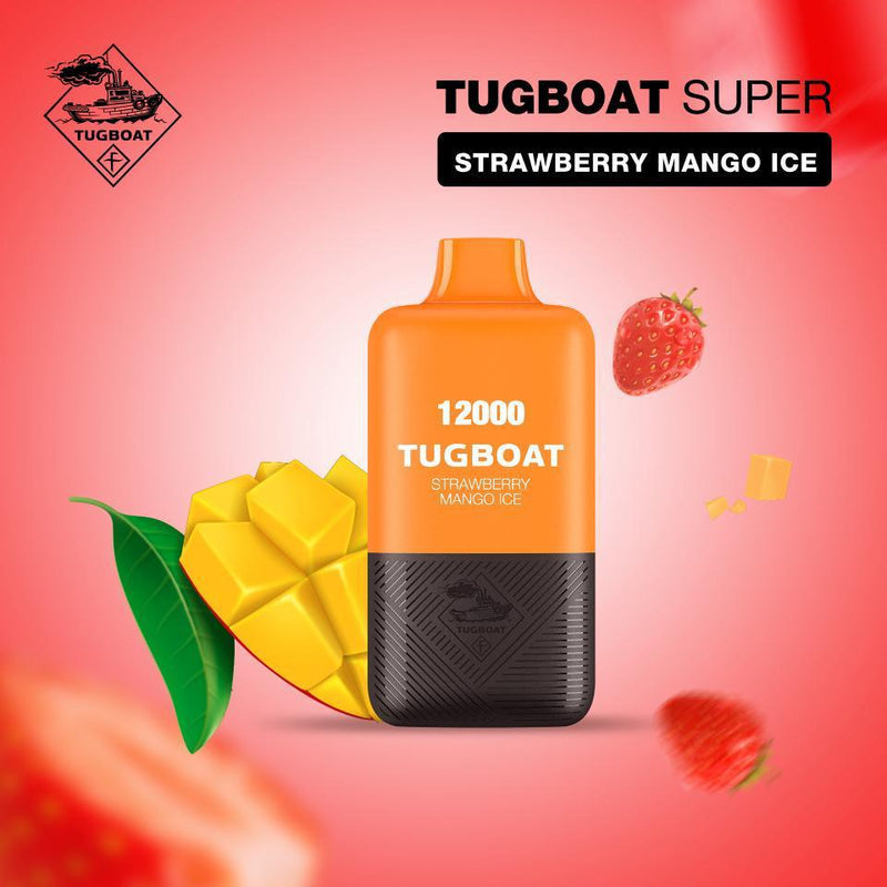 TUGBOAT SUPER 12000 PUFFS DISPOSABLE UAE strawberry mango ice
