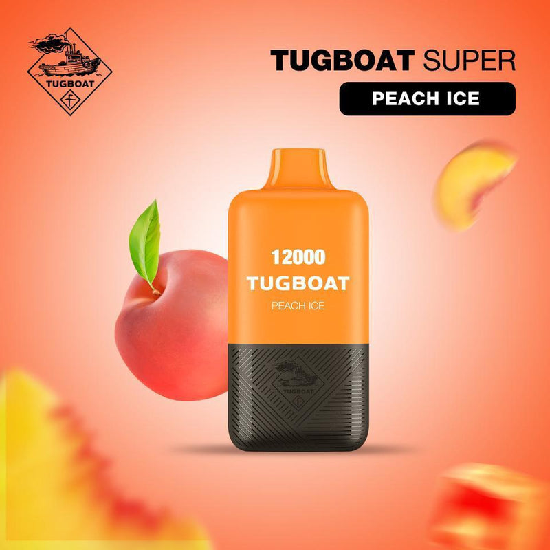 TUGBOAT SUPER 12000 PUFFS DISPOSABLE UAE peach ice